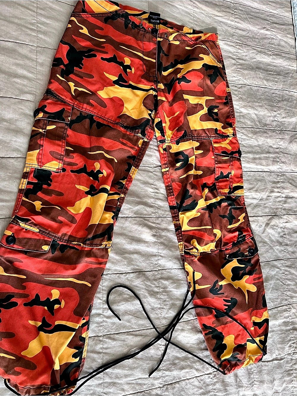 Rothco Color Camo Tactical BDU Pants Red & Yellow XS